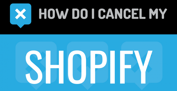 How to cancel my Shopify