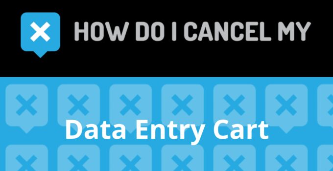 How to Cancel Data Entry Cart
